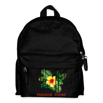 Tropisches Hibiskusparadies gefunden - Kinder Rucksack - Schwarz - Vorne