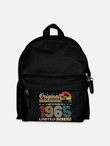 60ème Anniversaire Original Novembre Millésime 1965 - Sac à dos Enfant - noir