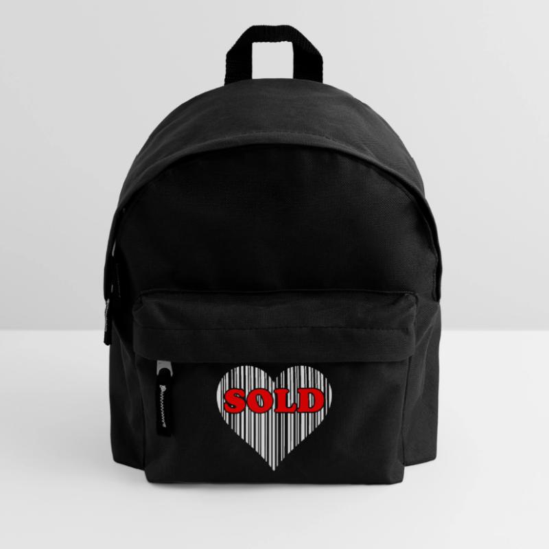 Herz Barcode Liebe – Sold Code Strichcode Geschenk Kinder Rucksack