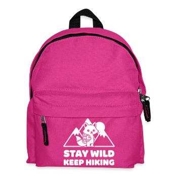 Wilder Pfad: Füchse Abenteuer - Kinder Rucksack - Fuchsia - Vorne