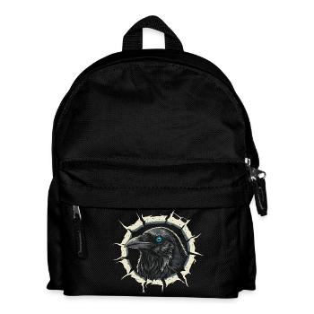 Gothic Crow Peeking Out of Crack - Raven - Kids' Backpack - black - Front