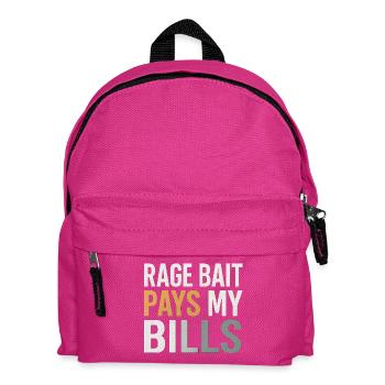 Wutköder bezahlt meine Rechnungen, lustiges Meme - Kinder Rucksack - Fuchsia - Vorne