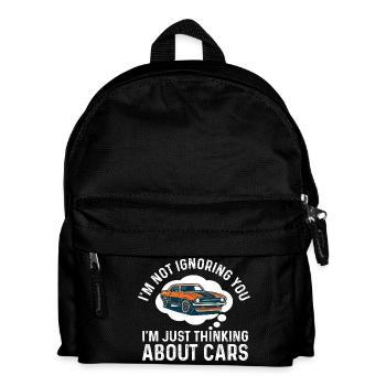 Ich ignoriere nicht, dass du über Autos nachdenkst – Autoangebot - Kinder Rucksack - Schwarz - Vorne