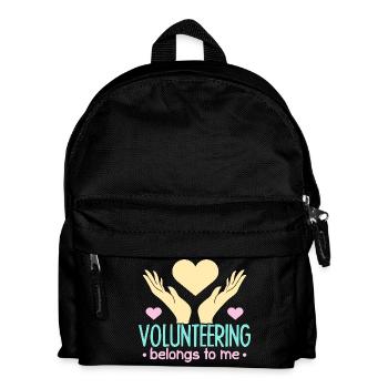 Volunteer Appreciation Belongs To Me Volunteer - Kids' Backpack - black - Front