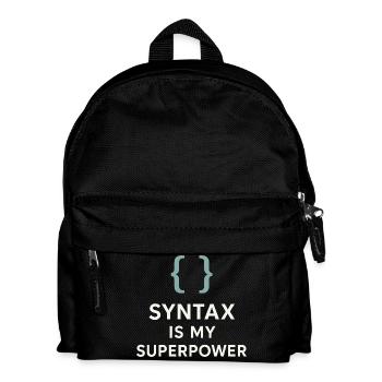 Grammatik Oxford Comma Language Rules - Kinder Rucksack - Schwarz - Vorne