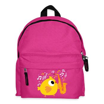 Poulet Saxophone Saxophoniste Poulet - Sac à dos Enfant - fuchsia - Devant