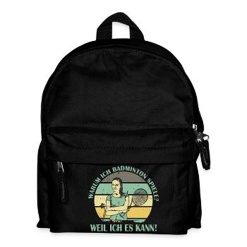Joueur de badminton offre des tenues de badminton - Sac à dos Enfant - noir - Devant