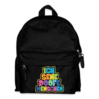 I see stupid people - Kids' Backpack - black - Front