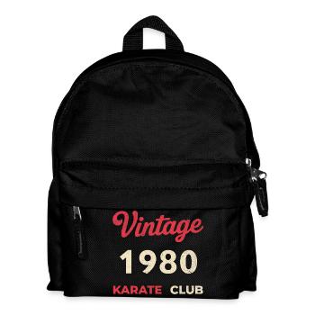 Vintage 1980 – Année de naissance rétro du Karate Club - Sac à dos Enfant - noir - Devant