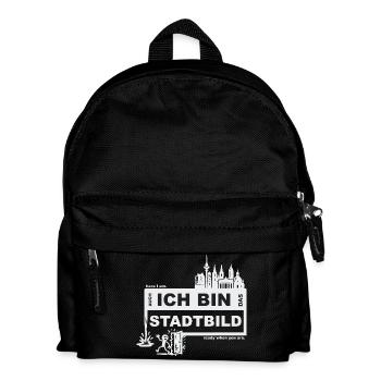 Stadtbild - deutsch - ready when you are - Kinder Rucksack - Schwarz - Vorne