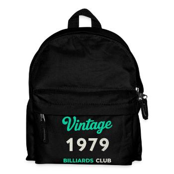 Vintage 1979 – Billiards Club Retro Birth Year - Kids' Backpack - black - Front