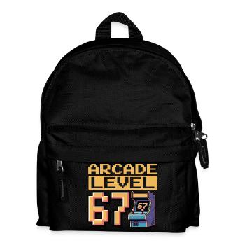 Arcade Level 67 Pixel Art - Kids' Backpack - black - Front