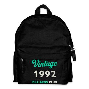 Vintage 1992 – Club de billard rétro Année de naissance - Sac à dos Enfant - noir - Devant