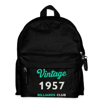 Vintage 1957 – Club de billard rétro Année de naissance - Sac à dos Enfant - noir - Devant