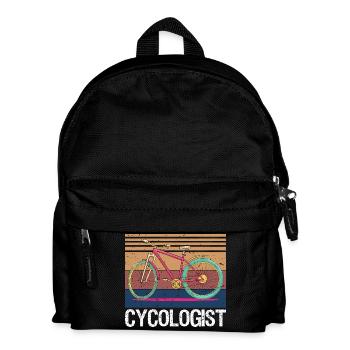 Cycologist Funny Vintage Cycling Cyclist Retro - Kinder Rucksack - Schwarz - Vorne
