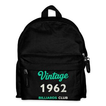 Vintage 1962 – Billiards Club Retro Birth Year - Kids' Backpack - black - Front