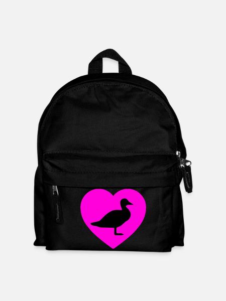 Ente - Kinder Rucksack - Schwarz