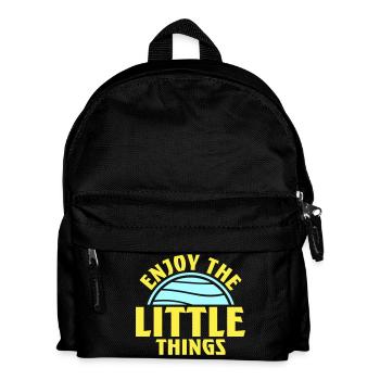 Enjoy The Little Things Gratitude Mindfulness - Kids' Backpack - black - Front