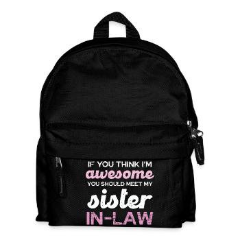 Belle-sœur qui dit chemise - Sac à dos Enfant - noir - Devant