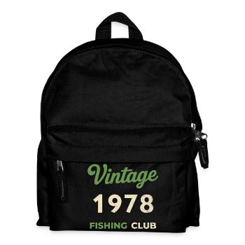 Millésime 1978 – Année de naissance rétro du club de pêche - Sac à dos Enfant - noir - Devant