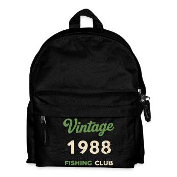 Millésime 1988 – Année de naissance rétro du club de pêche - Sac à dos Enfant - noir - Devant