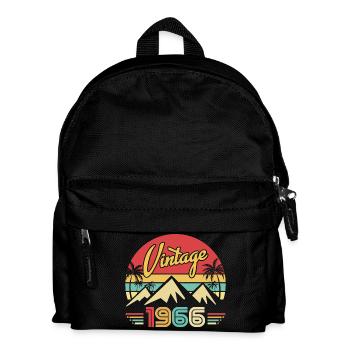 Geburtsjahr 1966 Geburtstagsgeschenk 1966 - Kinder Rucksack - Schwarz - Vorne