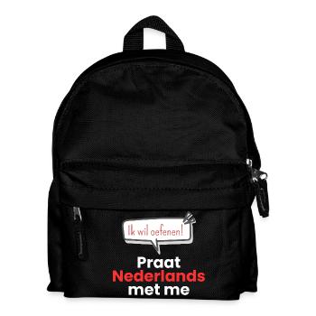 Parle néerlandais avec moi - Sac à dos Enfant - noir - Devant