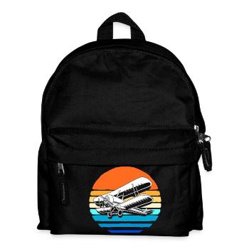 Modellflugzeug Modellflug - Kinder Rucksack - Schwarz - Vorne