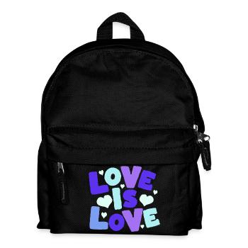 Love is Love Pastel Hearts - Kids' Backpack - black - Front