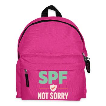 Spf Kultur Identität Hautpflege Humor - Kinder Rucksack - Fuchsia - Vorne