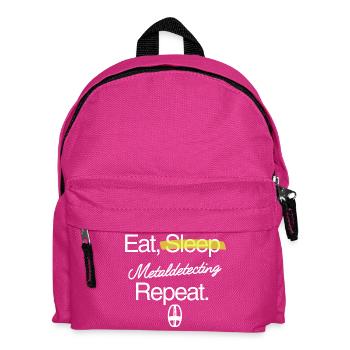 Manger-dormir-détecter les métaux – répéter - Sac à dos Enfant - fuchsia - Devant
