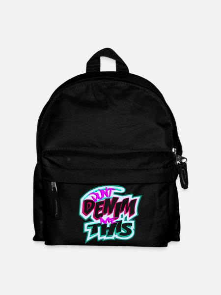 Verwandle mich nicht in Jeans - Kinder Rucksack - Schwarz