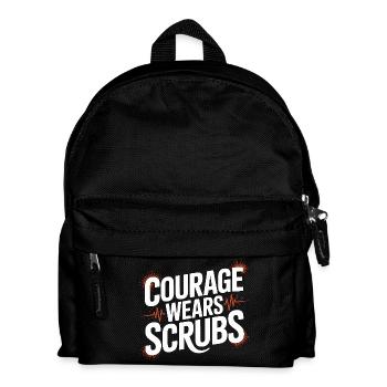 ER Nurse Courage Wears Scrubs Medical Worker - Kinder Rucksack - Schwarz - Vorne