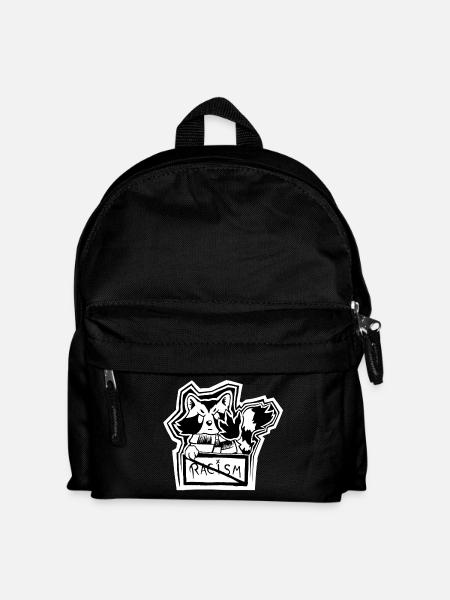 Trashpanda against Racism - Kids' Backpack - black