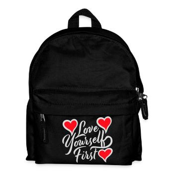Love Yourself First Self-Love Self-Care - Kids' Backpack - black - Front