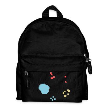 Bakterien Kultur Pixel Bunt - Kinder Rucksack - Schwarz - Vorne