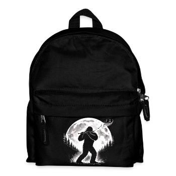 Bigfoot Flötenspieler - Kinder Rucksack - Schwarz - Vorne