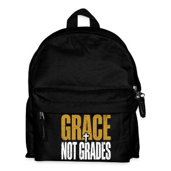 Grace Not Grades Christlicher Lehrer Jesus Glaube - Kinder Rucksack - Schwarz - Vorne