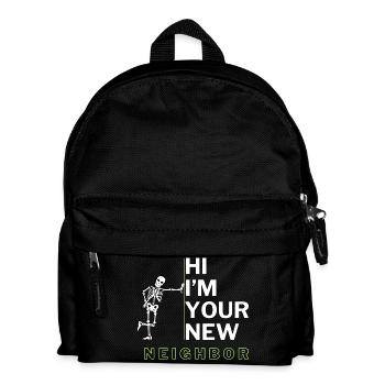 Funny Neighbor sarcastic quote - Kids' Backpack - black - Front
