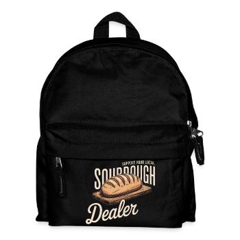Lokales Logo des Sauerteighändlers - Kinder Rucksack - Schwarz - Vorne