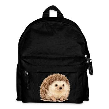 Hedgehog cuddly hero - Kids' Backpack - black - Front