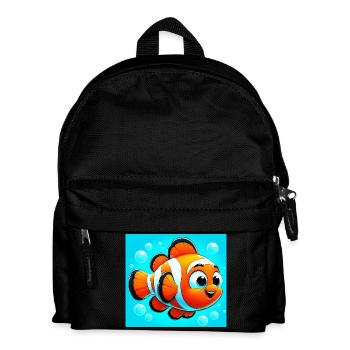 Poisson-clown - Sac à dos Enfant - noir - Devant