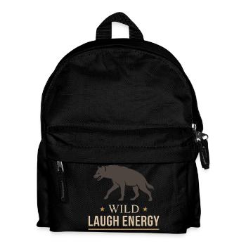 Lachende Hyäne Gepunktete Hyäne Hyänenliebhaber - Kinder Rucksack - Schwarz - Vorne