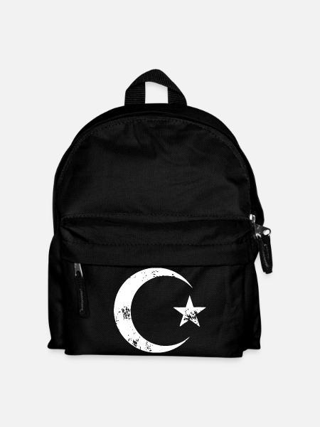 Lunar Crescent Night Sky - Kids' Backpack - black