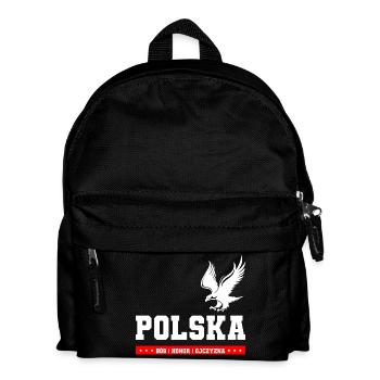 POLSKA TYPOGRAPHIC - Kids' Backpack - black - Front