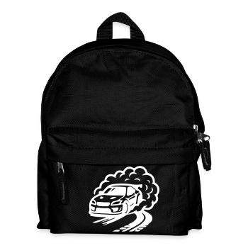 Car Drifting Icon - Kids' Backpack - black - Front