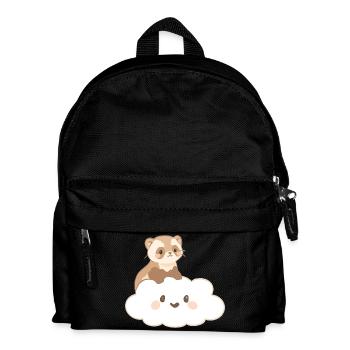 Frettchen_auf_Wolke - Kids' Backpack - black - Front