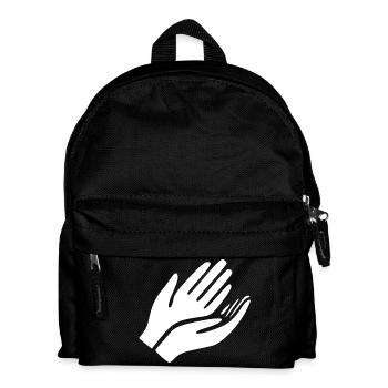 Open Hands Hand Gesture - Kids' Backpack - black - Front