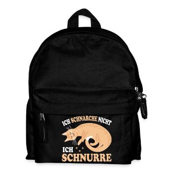 Ich Schnurre - Kinder Rucksack - Schwarz - Vorne