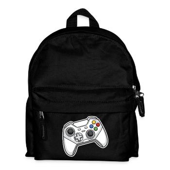 Illustration de manette rétro - Sac à dos Enfant - noir - Devant